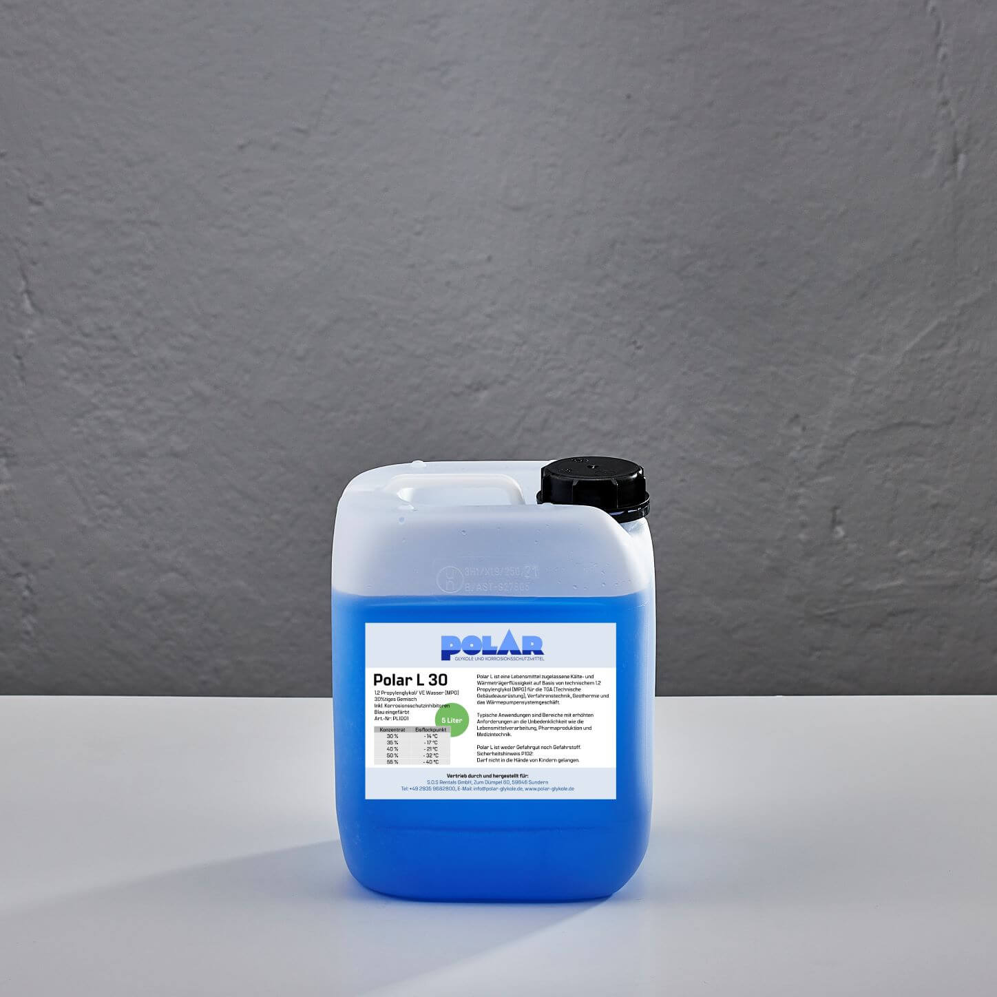 Polar LMPG Glykol 30 Propylenglykol Frostschutzmittel