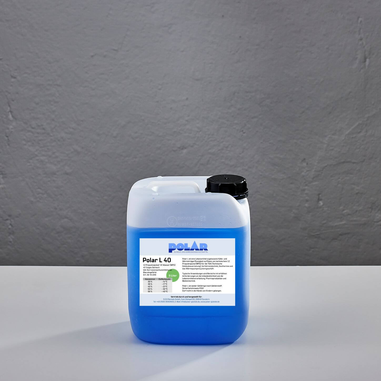 Polar L-MPG Glykol 40% Gemisch 5 Liter Kanister