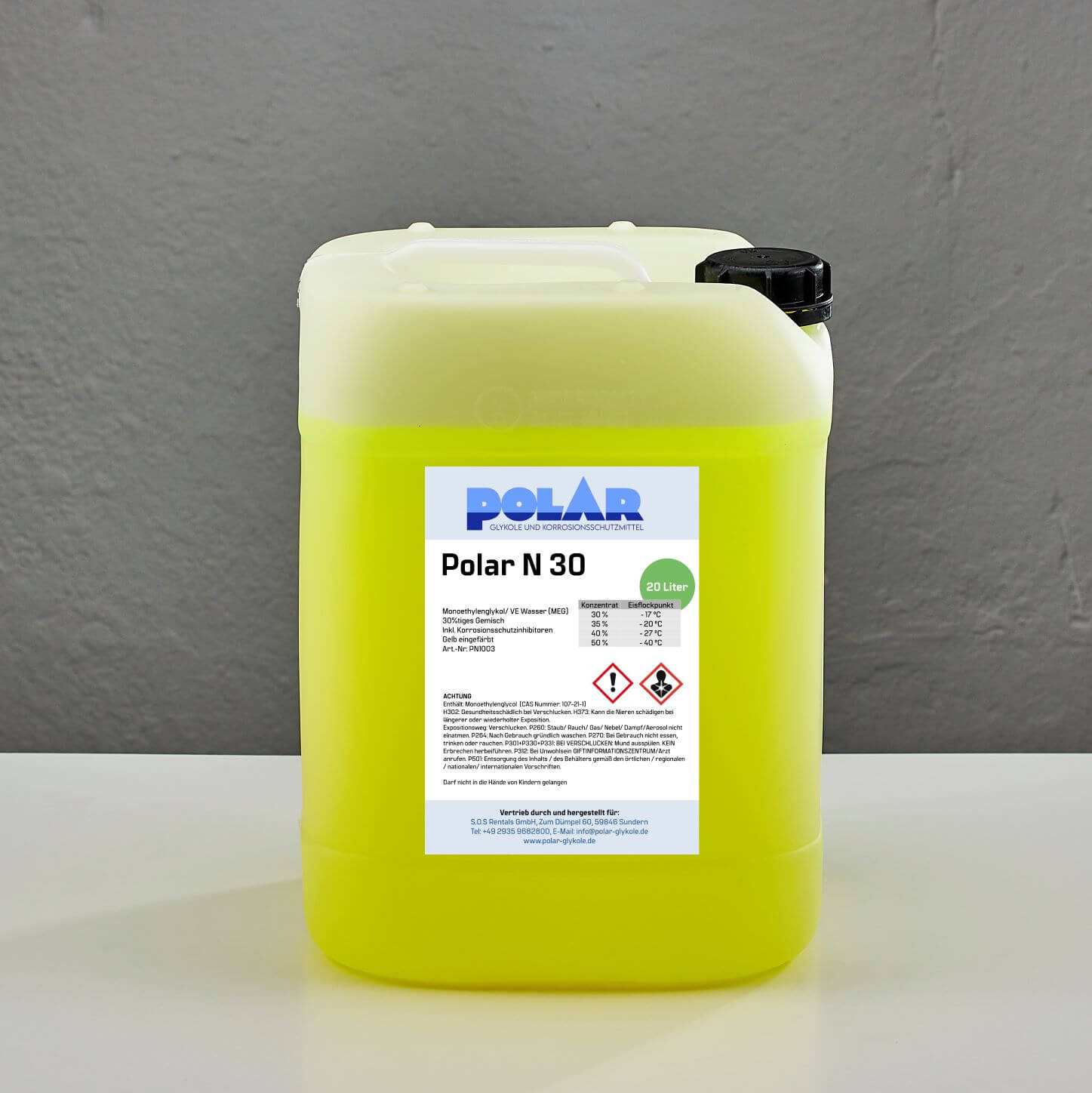 Polar N-MEG Glykol 30% Gemisch 20 Liter Kanister
