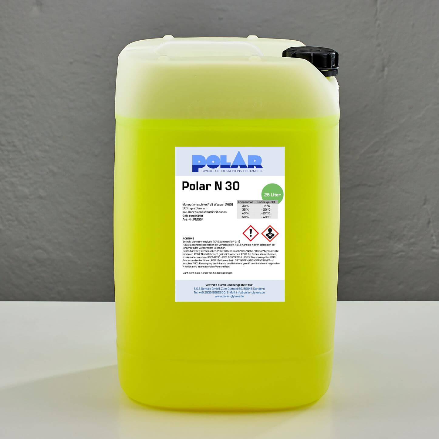Polar N-MEG Glykol 30% Gemisch 25 Liter Kanister