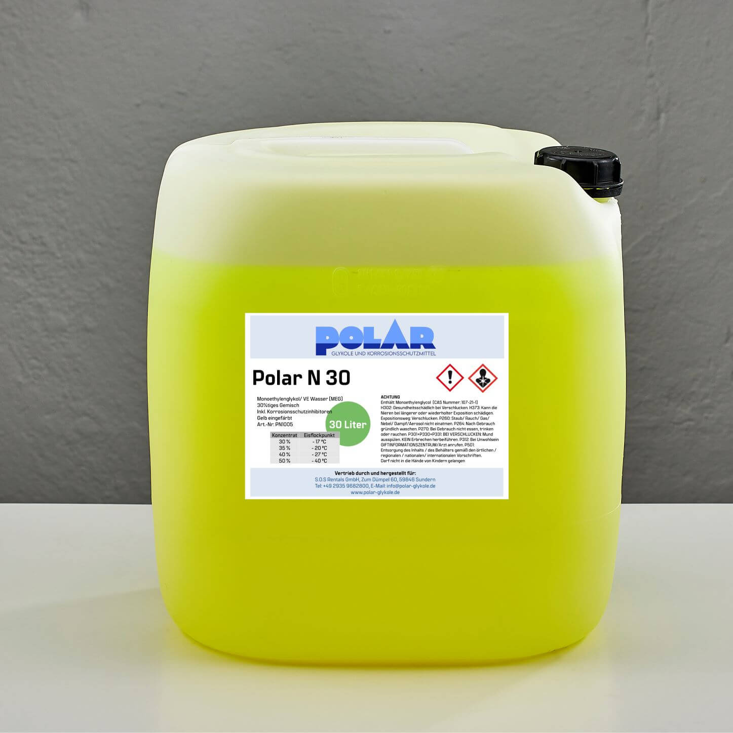 Polar N-MEG Glykol 30% Gemisch 30 Liter Kanister