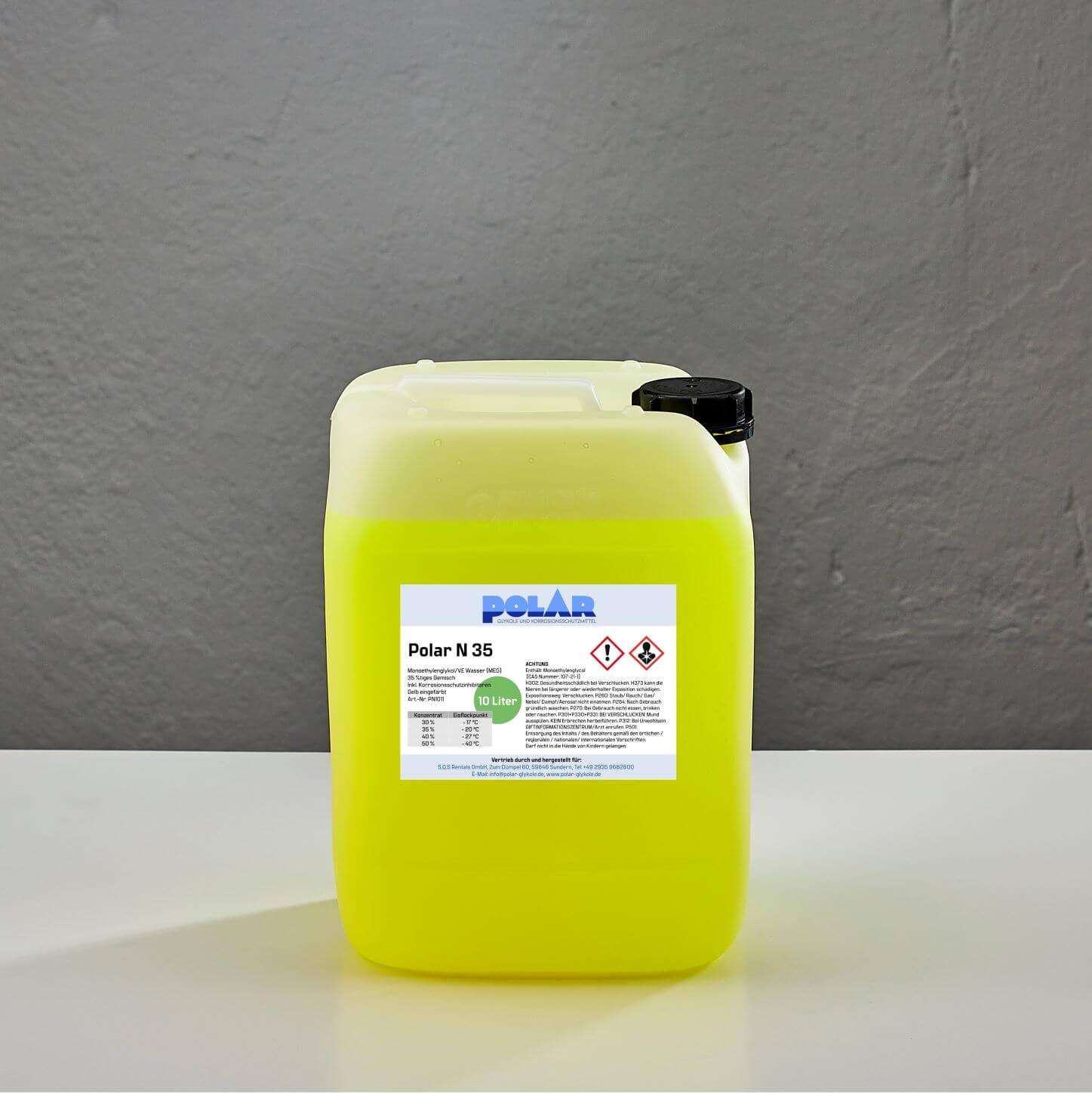Polar N-MEG Glykol 35% Gemisch 10 Liter Kanister