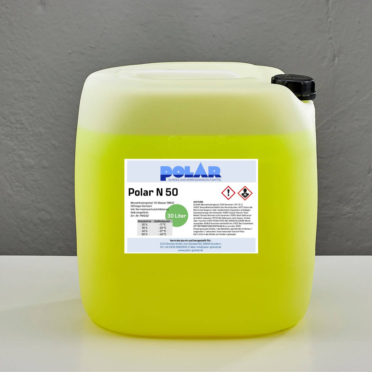 Polar N-MEG Glykol 50% Gemisch 30 Liter Kanister