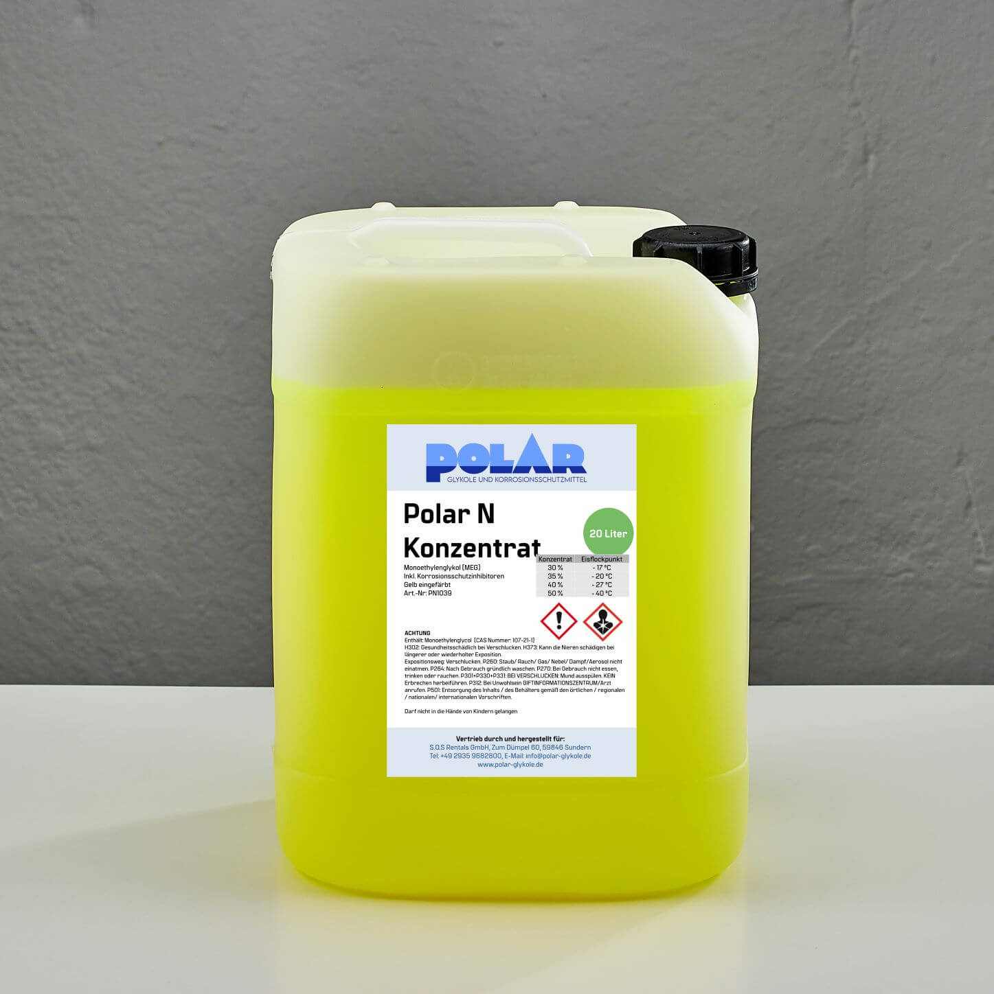 Polar N-MEG Glykol 100% Konzentrat 20 Liter