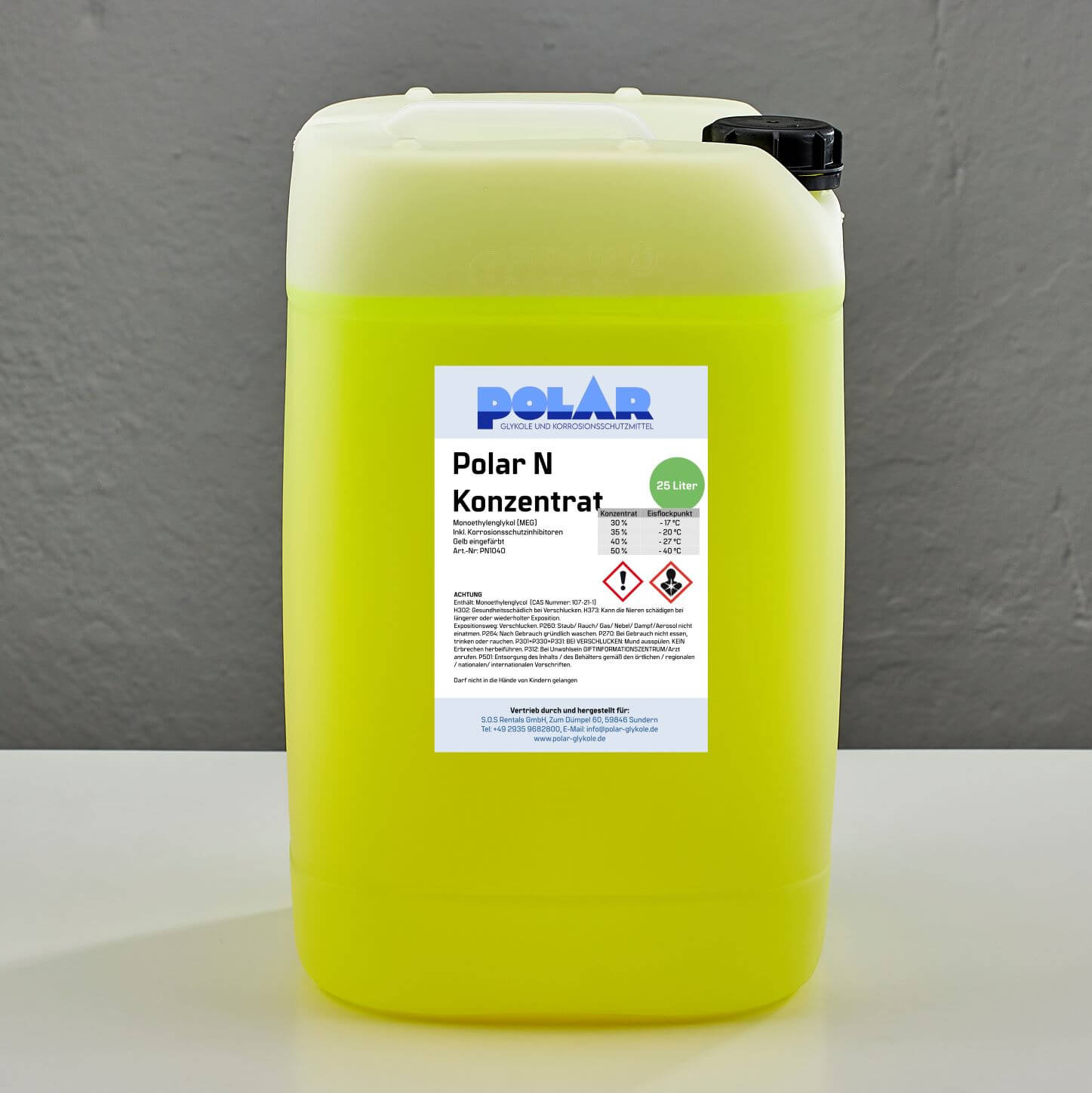 Polar N-MEG Glykol 100% Konzentrat, Frostschutzmittel, Monoethylenglykol